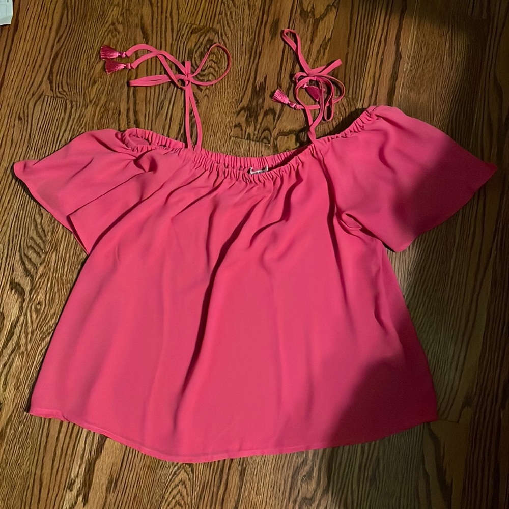 J crew off the shoulder short sleeve top